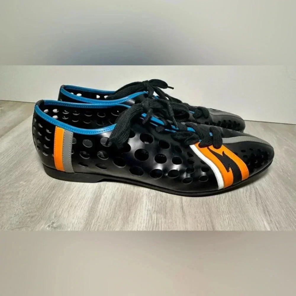 Prada lace up summer lace up shoes Multiple colors Sz 9 - Picture 3 of 10